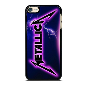 METALLICA ROCK BAND VIOLET LIGHTNING iPod Touch 6 Case Cover