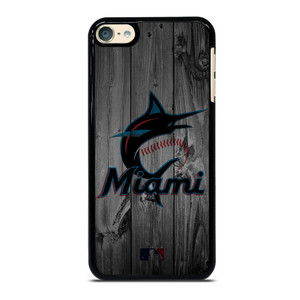 MIAMI MARLINS BASEBALL MLB WOOD LOGO iPod Touch 6 Case Cover MIAMI MARLINS BASEBALL MLB WOOD LOGO iPod Touch 6 Case Cover