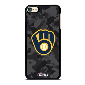 MILWAUKEE BREWERS BASEBALL BLACK CAMO iPod Touch 6 Case Cover