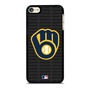 MILWAUKEE BREWERS BASEBALL BLACK iPod Touch 6 Case Cover