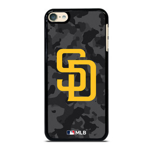 SAN DIEGO PADRES BASEBALL BLACK CAMO iPod Touch 6 Case Cover SAN DIEGO PADRES BASEBALL BLACK CAMO iPod Touch 6 Case Cover