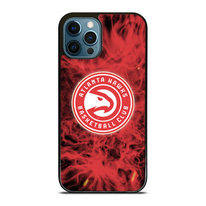 ATLANTA HAWKS BASKETBALL NBA FIRE iPhone 12 Pro Max Case Cover