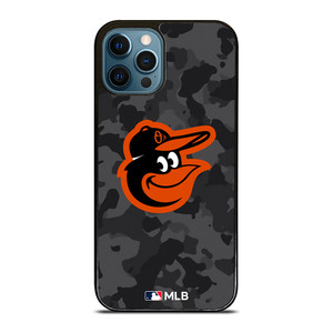 BALTIMORE ORIOLES BASEBALL BLACK CAMO iPhone 12 Pro Max Case Cover