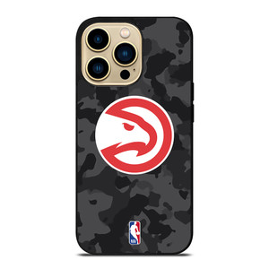 ATLANTA HAWKS BLACK CAMO iPhone 14 Pro Max Case Cover