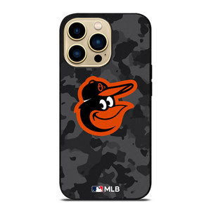 BALTIMORE ORIOLES BASEBALL BLACK CAMO iPhone 14 Pro Max Case Cover