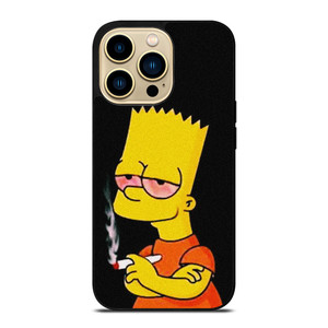 BART SIMPSONS WEEDS CIGARATTE iPhone 14 Pro Max Case Cover