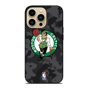 BOSTON CELTICS BLACK CAMO iPhone 14 Pro Max Case Cover BOSTON CELTICS BLACK CAMO iPhone 14 Pro Max Case Cover