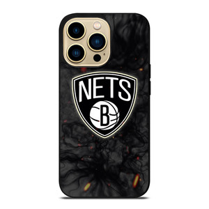 BROOKLYN NETS BASKETBALL NBA FIRE iPhone 14 Pro Max Case Cover