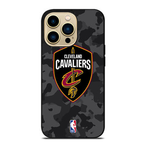 CLEVELAND CAVALIERS BLACK CAMO iPhone 14 Pro Max Case Cover