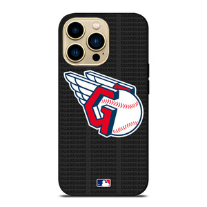 CLEVELAND GUARDIANS BASEBALL BLACK iPhone 14 Pro Max Case Cover