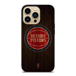 DETROIT PISTONS BASKETBALL COURT NBA iPhone 14 Pro Max Case Cover