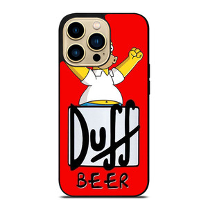 DUFF BEER THE SIMPSONS CARTOON 4 iPhone 14 Pro Max Case Cover