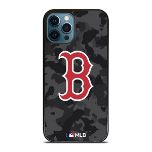 BOSTON RED SOX BASEBALL BLACK CAMO iPhone 12 Pro Max Case Cover
