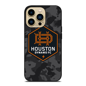 HOUSTON DYNAMO FC MLS BLACK CAMO iPhone 14 Pro Max Case Cover HOUSTON DYNAMO FC MLS BLACK CAMO iPhone 14 Pro Max Case Cover