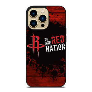 HOUSTON ROCKETS NBA WE ARE RED NATION iPhone 14 Pro Max Case Cover
