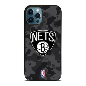BROOKLYN NETS BLACK CAMO iPhone 12 Pro Max Case Cover BROOKLYN NETS BLACK CAMO iPhone 12 Pro Max Case Cover