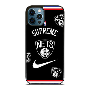 BROOKLYN NETS NBA X SUPREME NIKE iPhone 12 Pro Max Case Cover