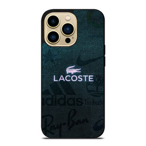 LACOSTE ADIDAS NIKE LOGO iPhone 14 Pro Max Case Cover