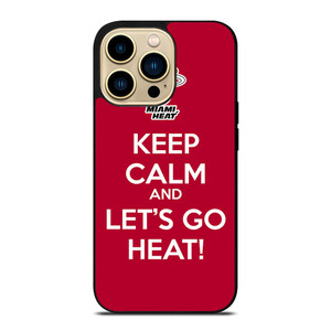 LETS GO MIAMI HEAT NBA BASKETBALL 3 iPhone 14 Pro Max Case Cover
