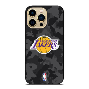 LOS ANGELES LAKERS BLACK CAMO iPhone 14 Pro Max Case Cover LOS ANGELES LAKERS BLACK CAMO iPhone 14 Pro Max Case Cover
