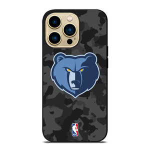 MEMPHIS GRIZZLIES BLACK CAMO iPhone 14 Pro Max Case Cover