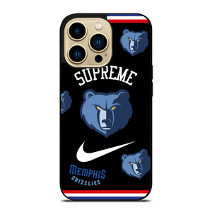 MEMPHIS GRIZZLIES NBA X SUPREME NIKE iPhone 14 Pro Max Case Cover