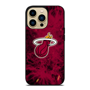 MIAMI HEAT BASKETBALL NBA FIRES iPhone 14 Pro Max Case Cover