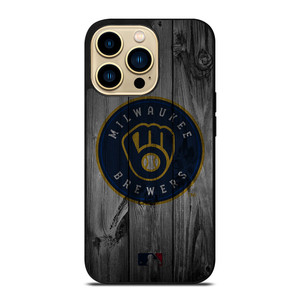 MILWAUKEE BREWERS BASEBALL MLB WOOD LOGO iPhone 14 Pro Max Case Cover MILWAUKEE BREWERS BASEBALL MLB WOOD LOGO iPhone 14 Pro Max Case Cover