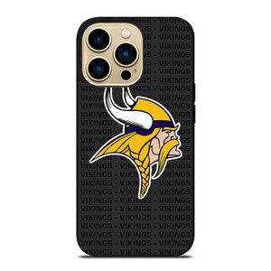 MINNESOTA VIKINGS FOOTBALL TEXT iPhone 14 Pro Max Case Cover