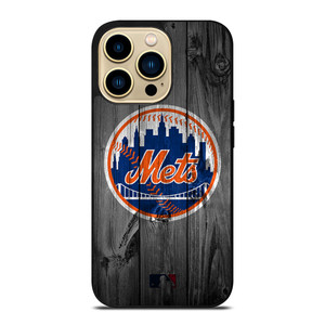 NEW YORK METS BASEBALL MLB WOOD LOGO iPhone 14 Pro Max Case Cover