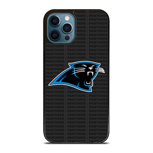 CAROLINA PANTHERS FOOTBALL TEXT iPhone 12 Pro Max Case Cover