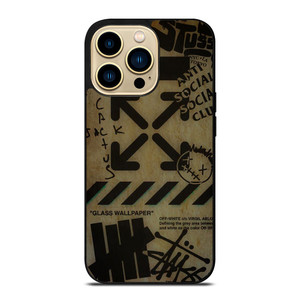 OFF WHITE STUSSY UNDEFEATED CACTUS JACK iPhone 14 Pro Max Case Cover