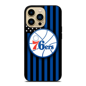 PHILADELPHIA 76ERS NBA USA FLAG iPhone 14 Pro Max Case Cover
