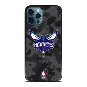CHARLOTTE HORNETS BLACK CAMO iPhone 12 Pro Max Case Cover
