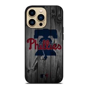 PHILADELPHIA PHILLIES BASEBALL MLB WOOD LOGO iPhone 14 Pro Max Case Cover