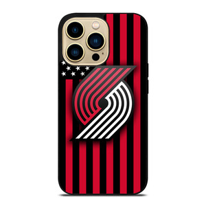 PORTLAND TRAIL BLAZERS NBA USA FLAG iPhone 14 Pro Max Case Cover