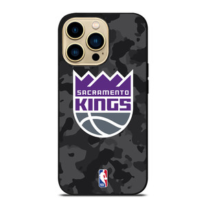 SACRAMENTO KINGS BLACK CAMO iPhone 14 Pro Max Case Cover