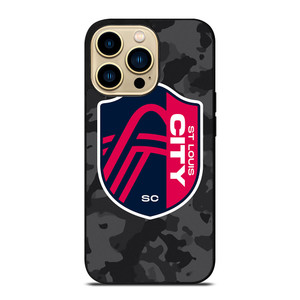 SAINT LOUIS CITY MLS BLACK CAMO iPhone 14 Pro Max Case Cover SAINT LOUIS CITY MLS BLACK CAMO iPhone 14 Pro Max Case Cover