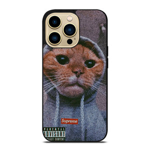SUPREME CUTE CAT 2 iPhone 14 Pro Max Case Cover