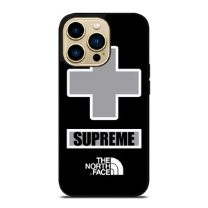 SUPREME X THE NORTH FACE GREY iPhone 14 Pro Max Case Cover
