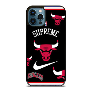 CHICAGO BULLS NBA X SUPREME NIKE iPhone 12 Pro Max Case Cover CHICAGO BULLS NBA X SUPREME NIKE iPhone 12 Pro Max Case Cover
