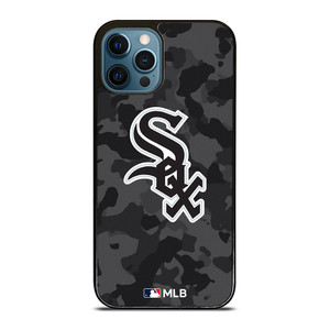 CHICAGO WHITE SOX BASEBALL BLACK CAMO iPhone 12 Pro Max Case Cover