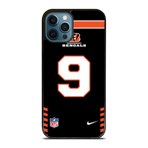 CINCINNATI BENGALS JOE BURROW 9 NFL NIKE iPhone 12 Pro Max Case Cover