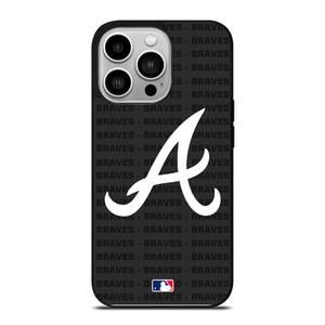 ATLANTA BRAVES BASEBALL BLACK iPhone 14 Pro Case Cover