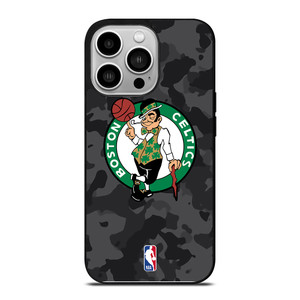 BOSTON CELTICS BLACK CAMO iPhone 14 Pro Case Cover
