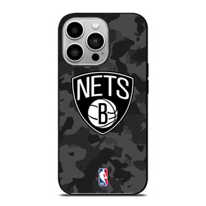 BROOKLYN NETS BLACK CAMO iPhone 14 Pro Case Cover BROOKLYN NETS BLACK CAMO iPhone 14 Pro Case Cover