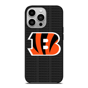 CINCINNATI BENGALS FOOTBALL TEXT iPhone 14 Pro Case Cover