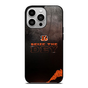 CINCINNATI BENGALS NFL FOOTBALL SEIZE THE DEY iPhone 14 Pro Case Cover CINCINNATI BENGALS NFL FOOTBALL SEIZE THE DEY iPhone 14 Pro Case Cover