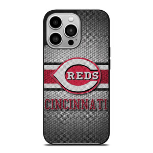 CINCINNATI RED MLB BASEBALL METAL iPhone 14 Pro Case Cover CINCINNATI RED MLB BASEBALL METAL iPhone 14 Pro Case Cover