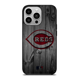 CINCINNATI REDS BASEBALL MLB WOOD LOGO iPhone 14 Pro Case Cover